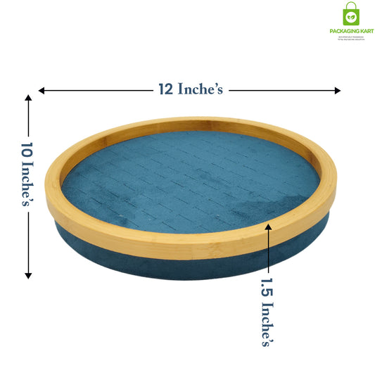Green Round Ring Display Tray – Elegant Jewellery Organizer