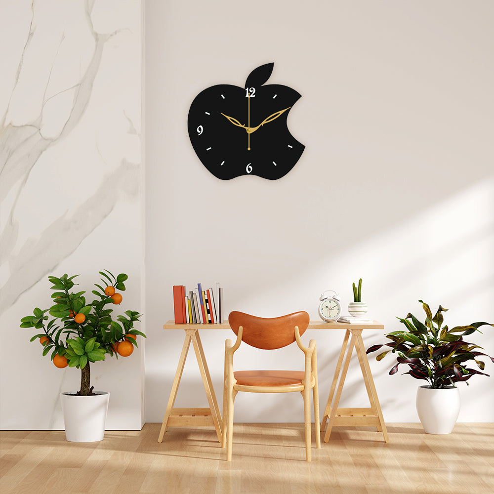 Round Wooden Analog Wall Clock with Modern Look