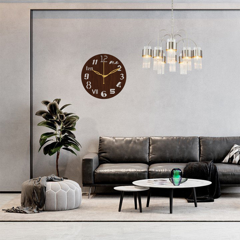 Round Decorative Wall Clock for Modern Home