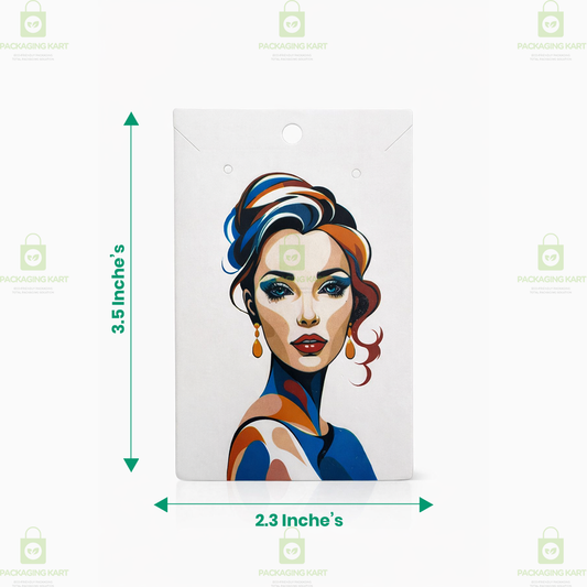 Golden Print Mangalsutra Baby Card | Jewellery Display & Packaging Card
