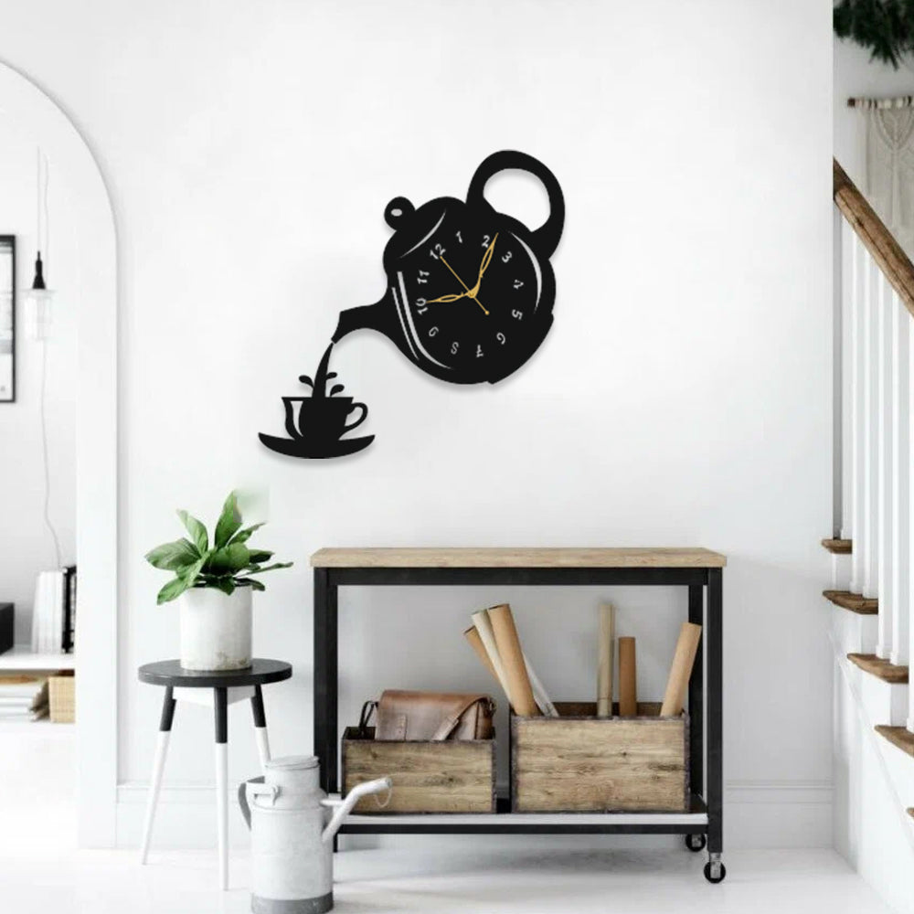 Decorative Wall Clock with Premium Wooden Finish