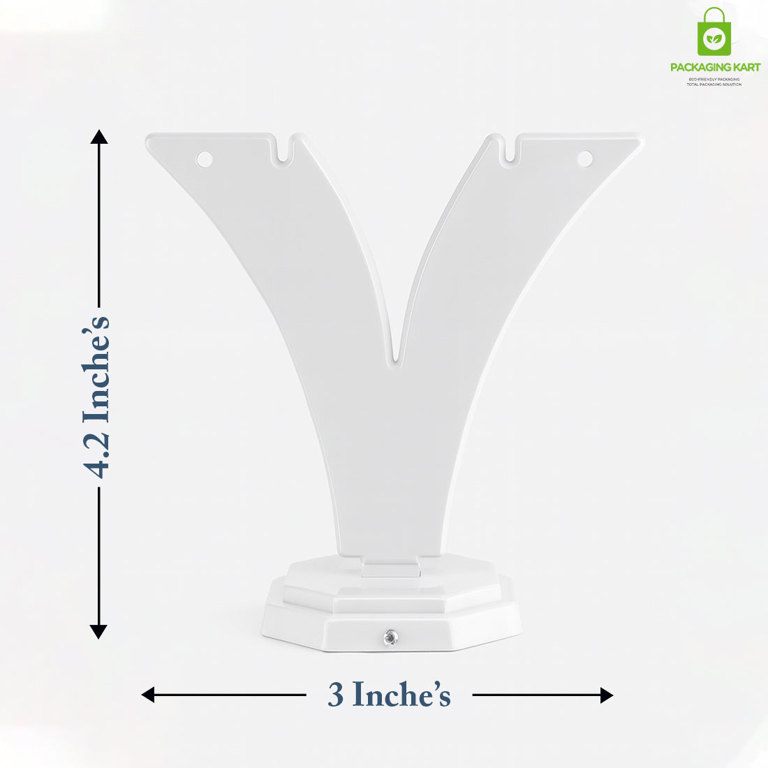 Minimalist White Earring Holder – Y Shape Jewelry Organizer