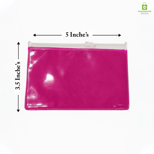 PVC Clear Pink Jewelry Bag – Perfect for Gift Packaging & Display