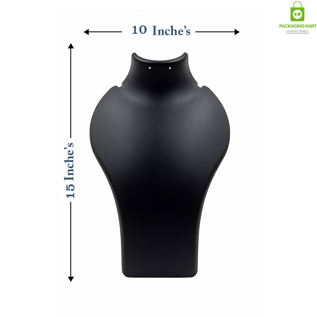 Black Plastic Fibre Jewellery Display Statue – Elegant Neck Stand