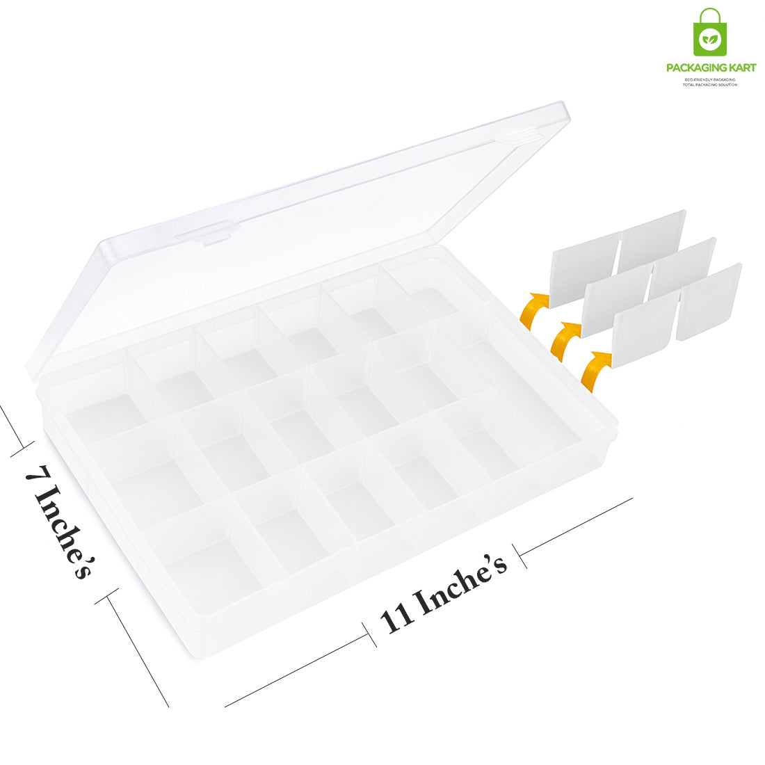 36 Compartment Plastic Jewellery Organizer – Sturdy Storage for Small Items