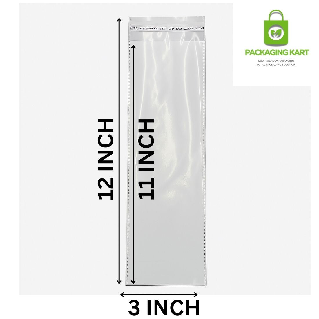 3X12 High-Quality 51 Micron BOPP Self-Seal Bags for Jewellery Packaging