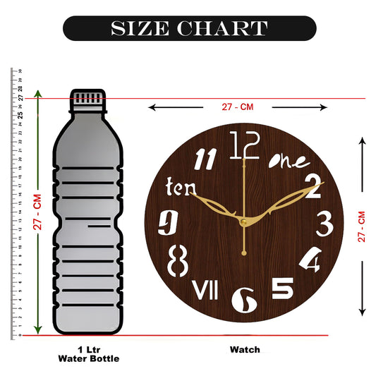 Round Decorative Wall Clock for Modern Home