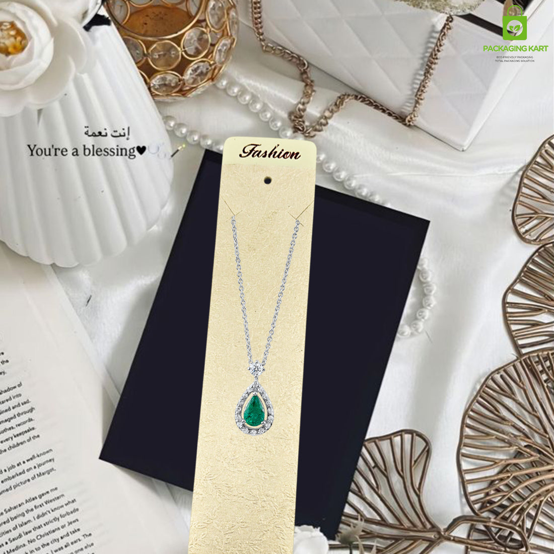 Mangalsutra and Chain Pendant Display Card for Jewellery