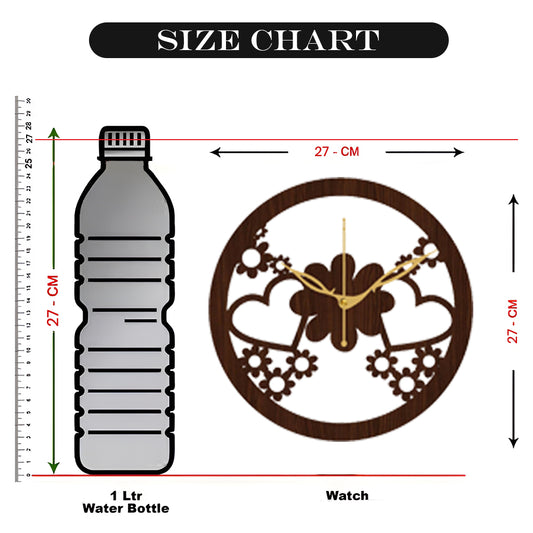 Elegant Decorative Wall Clock for Bedroom & Hall