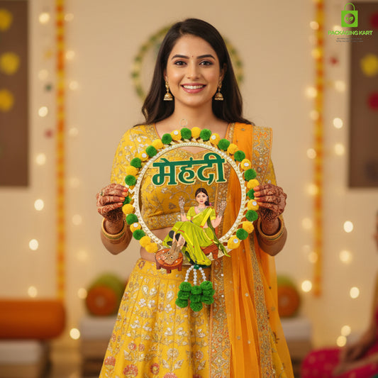 Marriage Ceremony Door Board Combo Pack | Wedding, Mehndi & Haldi Welcome Sign Boards (Set of 2)