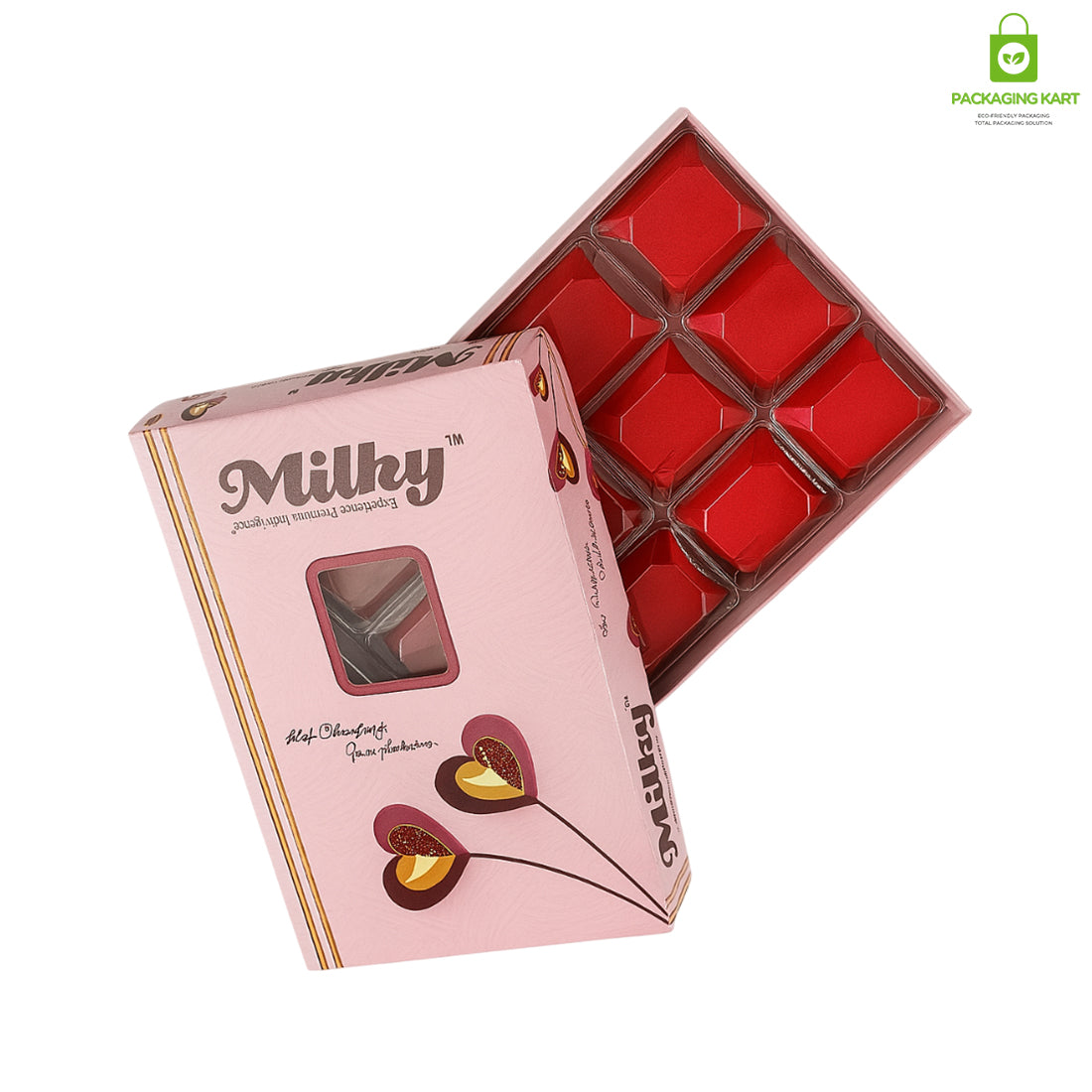 Round Red Velvet Plastic Jewellery Box for Earrings – Elegant & Durable
