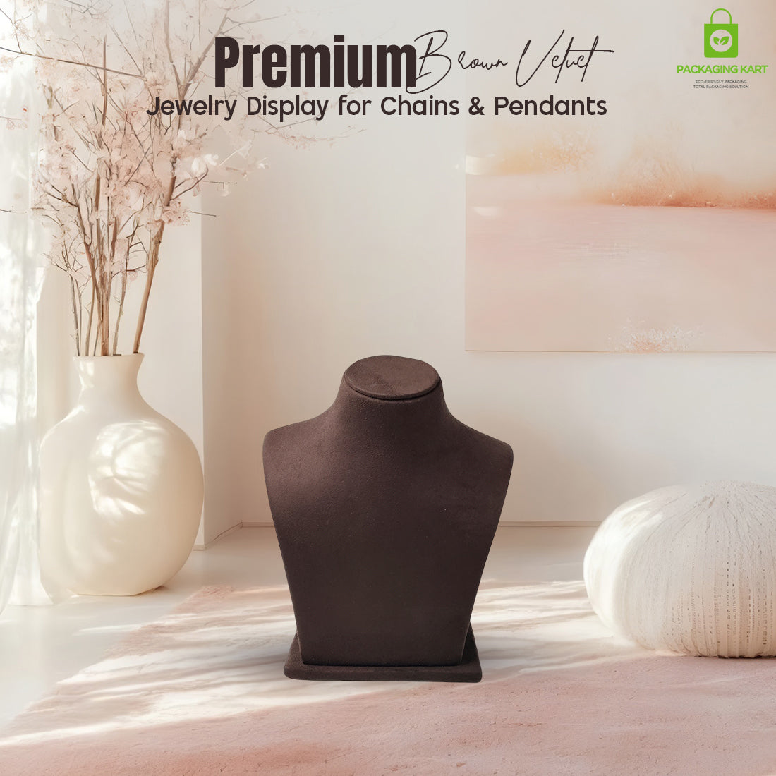 Luxury Brown Velvet Jewellery Set ā Perfect for Wedding & Party