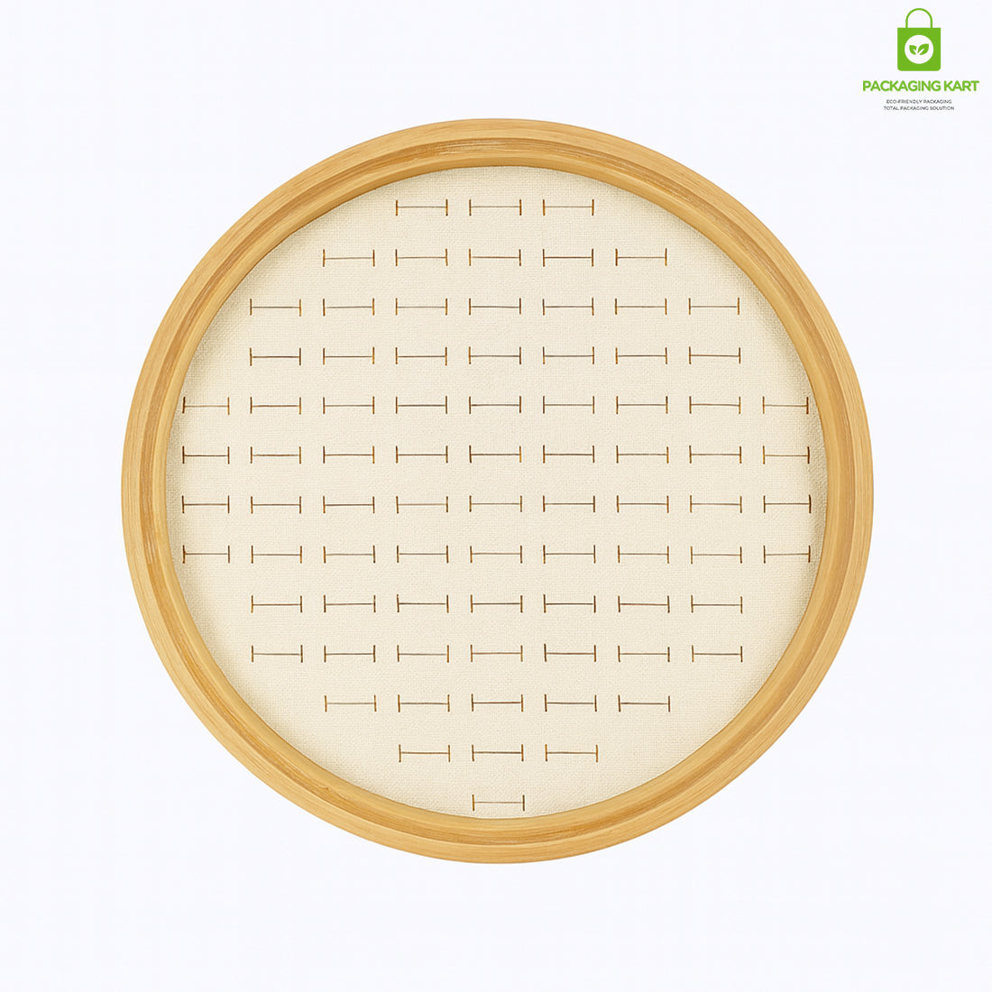 Elegant Cream Ring Jewellery Fancy Tray for Shops