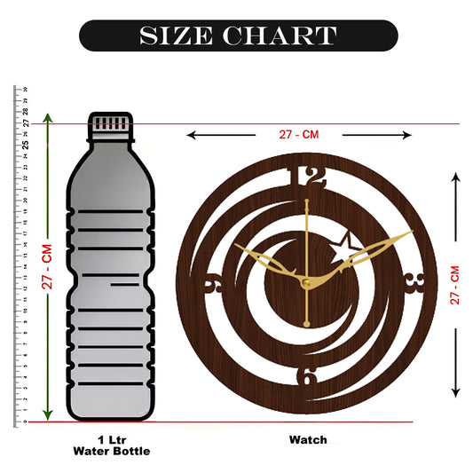 Stylish Wooden Analog Wall Clock – Classic Design