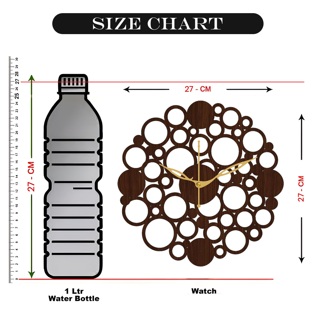 Silent Decorative Wall Clock for Bedroom Use