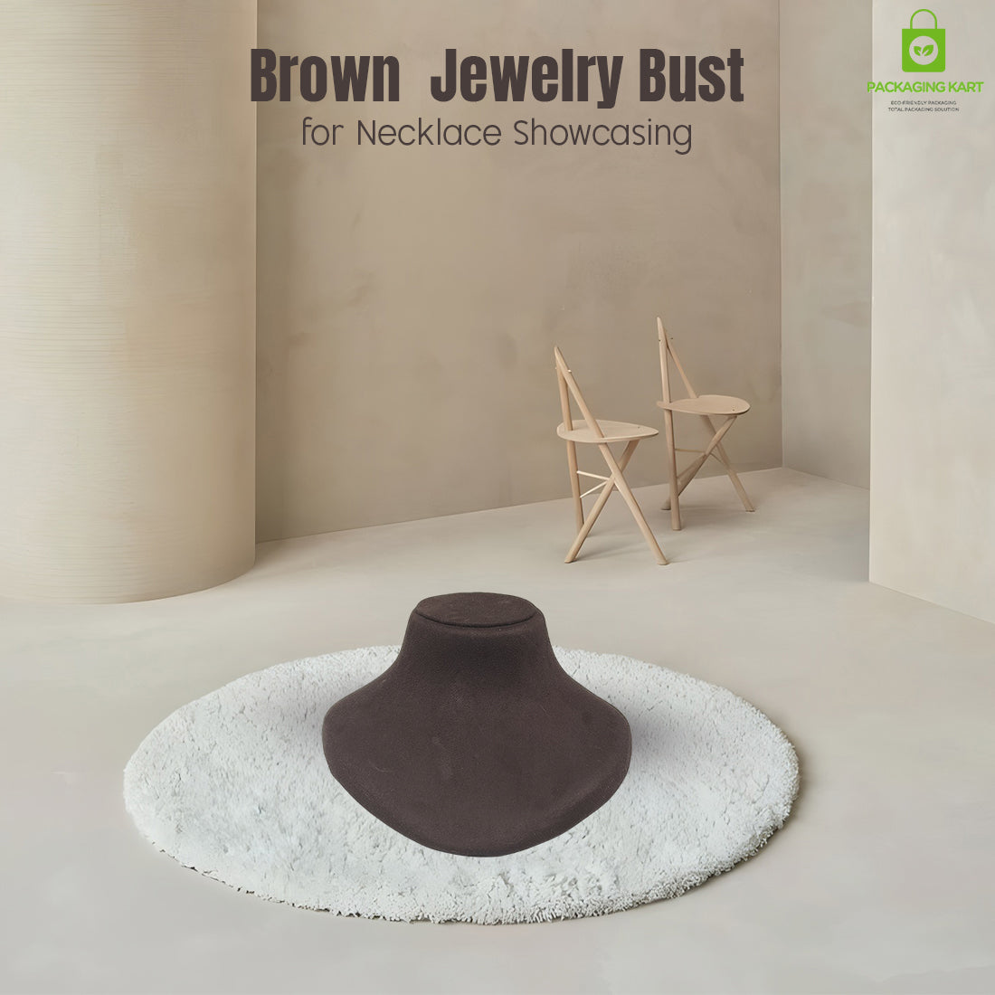 Handmade Brown Velvet Jewellery Set – Designer Craft