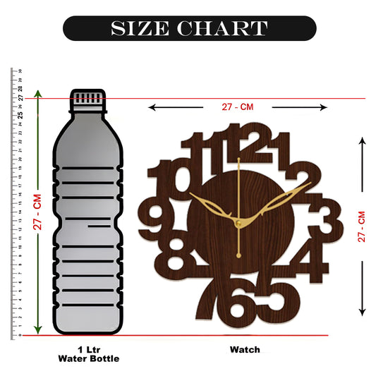 Durable Wooden Analog Wall Clock with Smooth Ticking