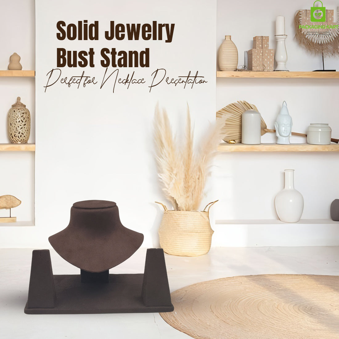Designer Brown Velvet Set ā Necklace & Earrings Combo
