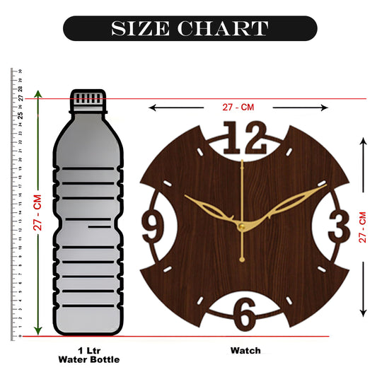 Decorative Wooden Analog Wall Clock for Living Room