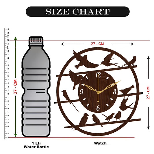 Handmade Wooden Analog Wall Clock for Elegant Walls