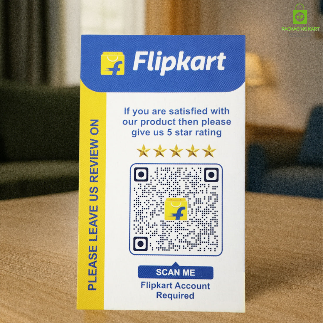 Flipkart Seller Rating Card for Positive Customer Feedback
