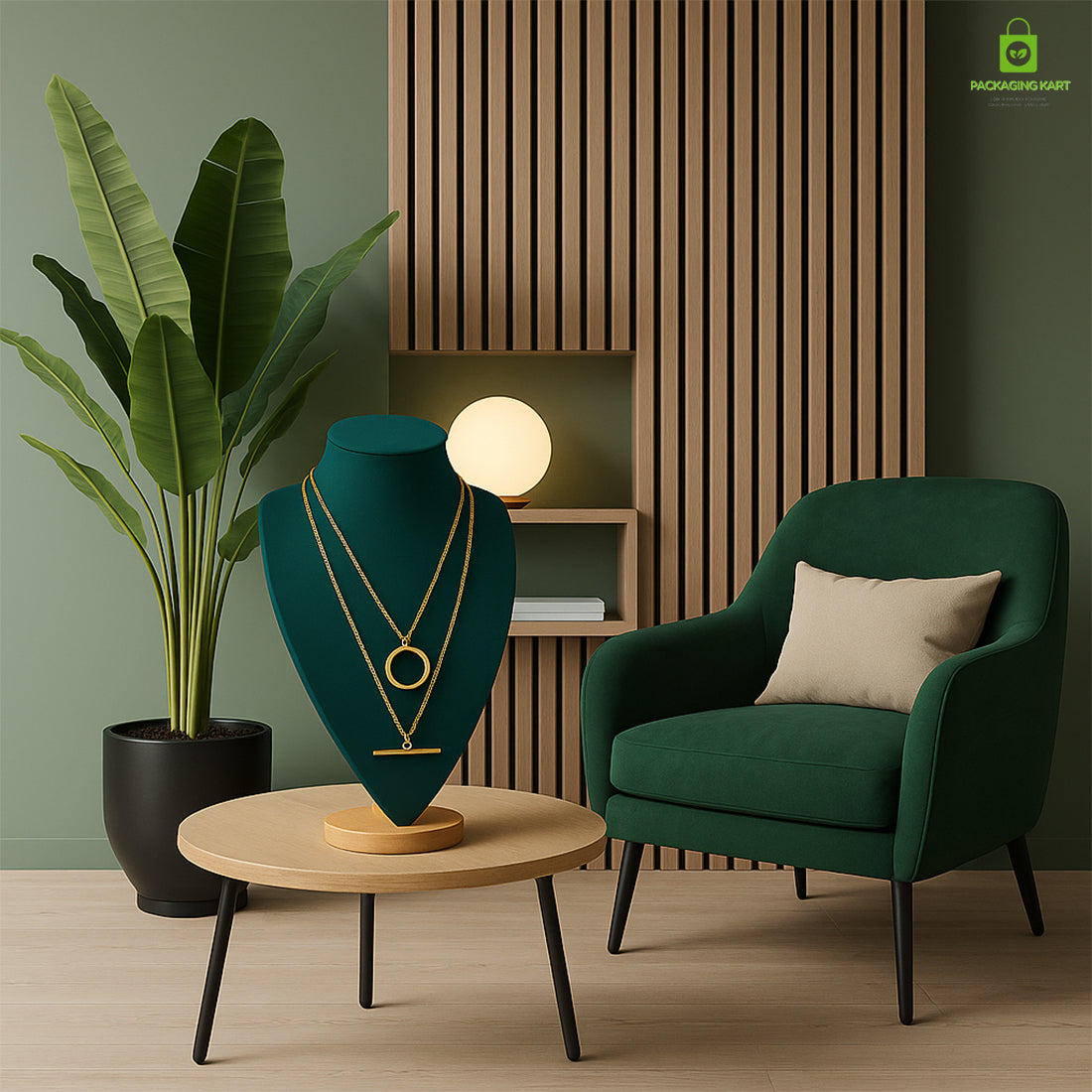 Elegant Green Velvet Jewellery Set for Women ā Premium Look