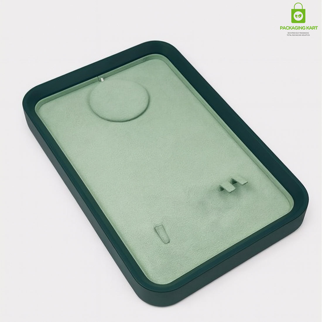 Green Necklace Display Tray | Pendant & Chain Jewellery Organizer