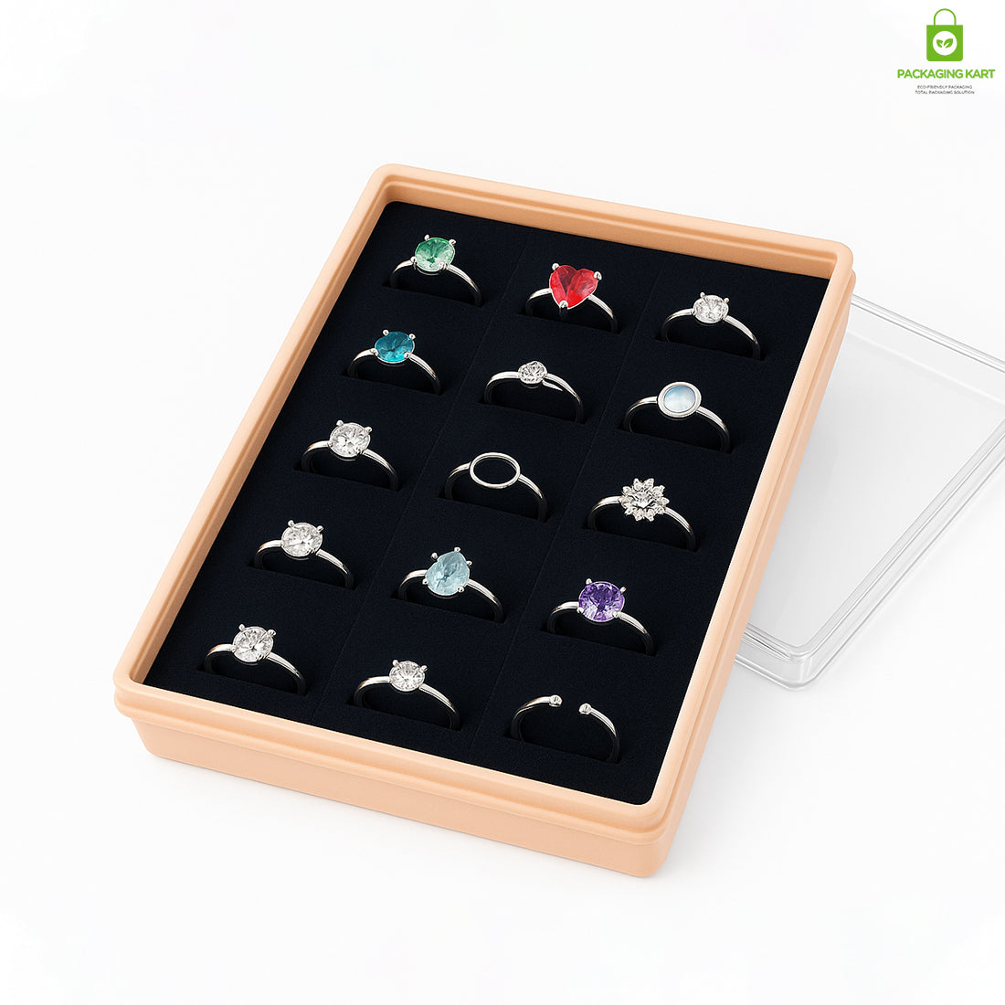 Elegant Blue Velvet Ring Box β Premium Jewellery Gift Packaging