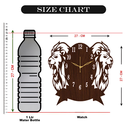 Handcrafted Wooden Analog Wall Clock – Natural Finish