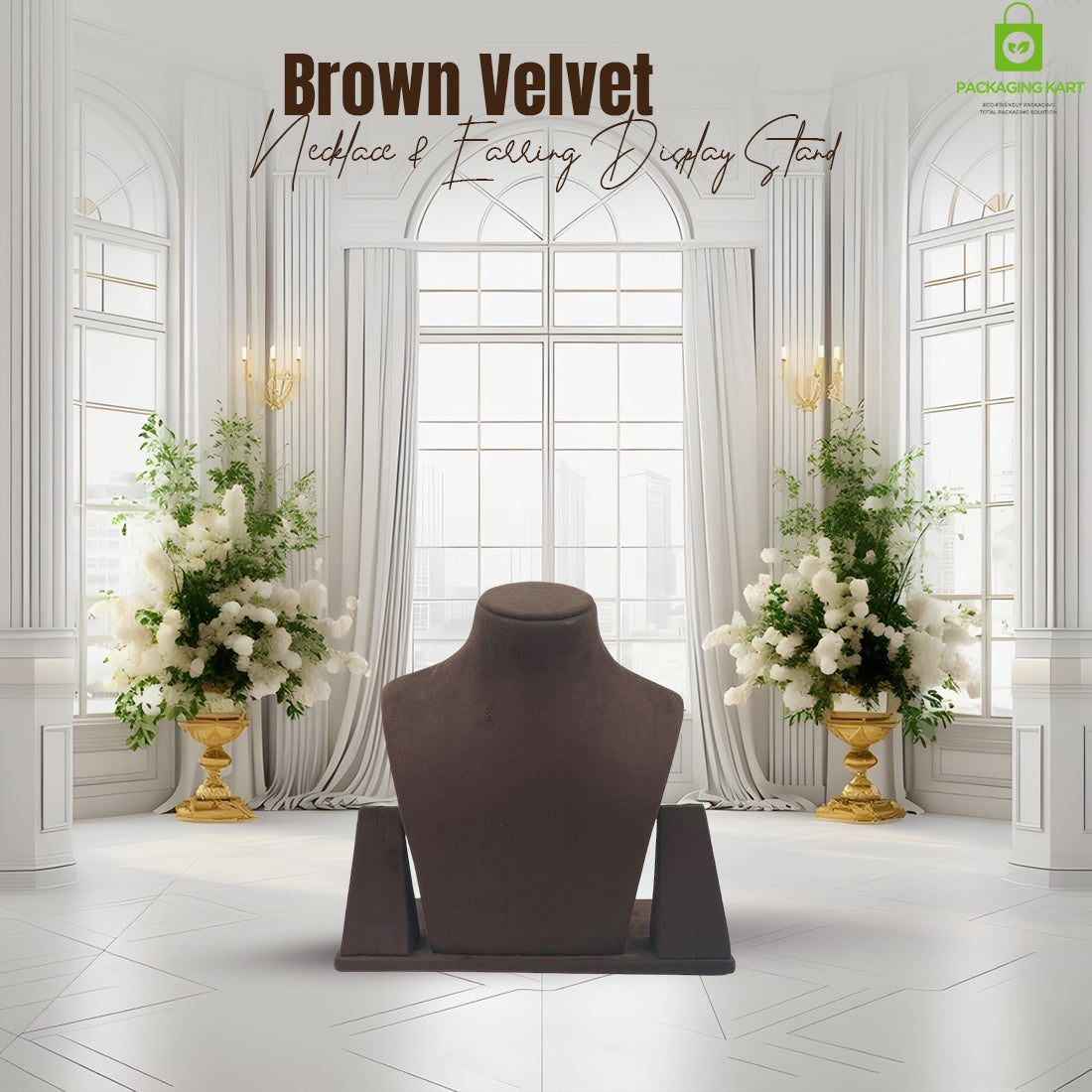 Elegant Brown Velvet Jewellery Set for Women – Premium Gift Box