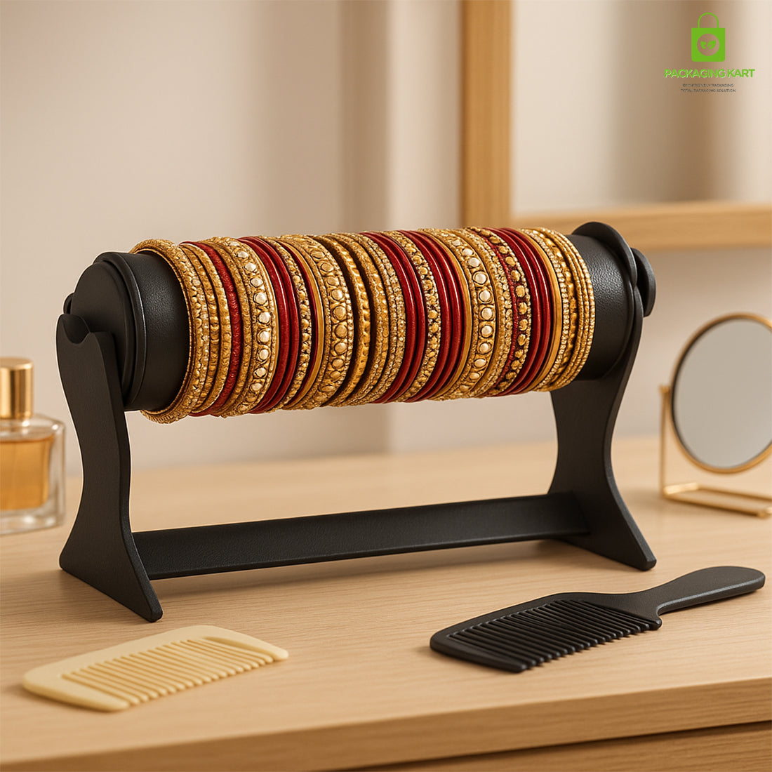 1 Roll Black Bangle Display Stand for Shop & Home – Jewelry Organizer Holder