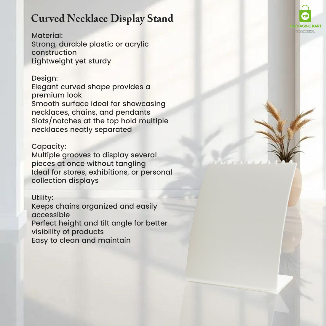Chain Display Stand for Jewelry – Organizer Rack for Shops & Showcases