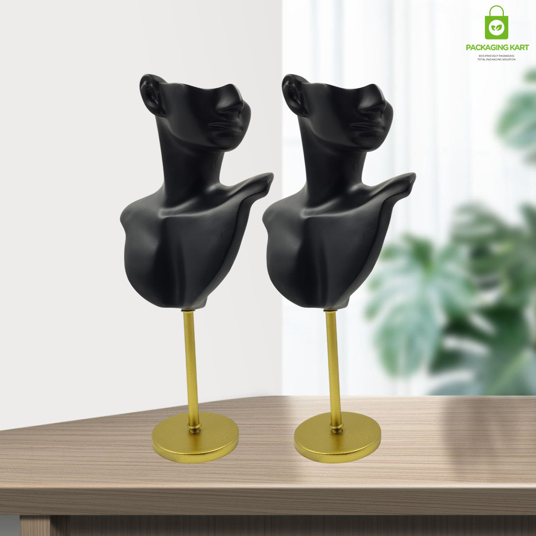 Elegant Face Mannequin Jewelry Display for Necklaces