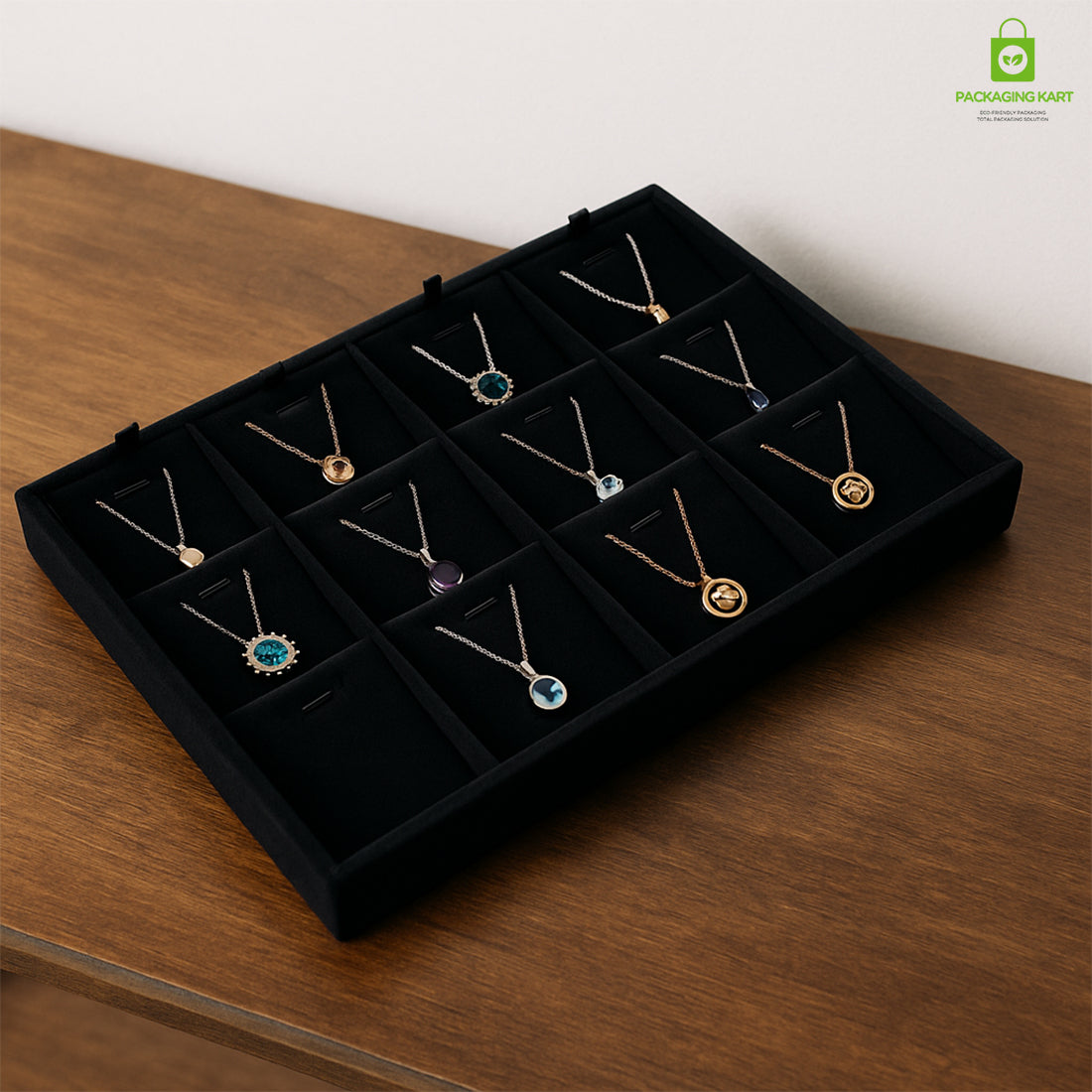 Stylish Black Chain Pendant – Ideal for Jewellery Tray Storage