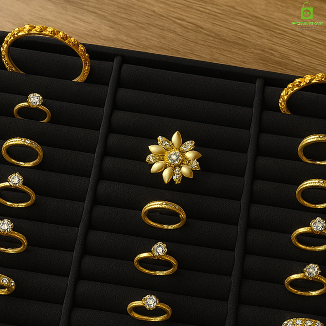 Premium Black Colour Kada Bracelet for Jewellery Tray & Showcase