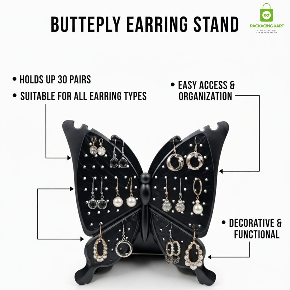 Butterfly Shape Earrings Stand Jewellery Display Holder
