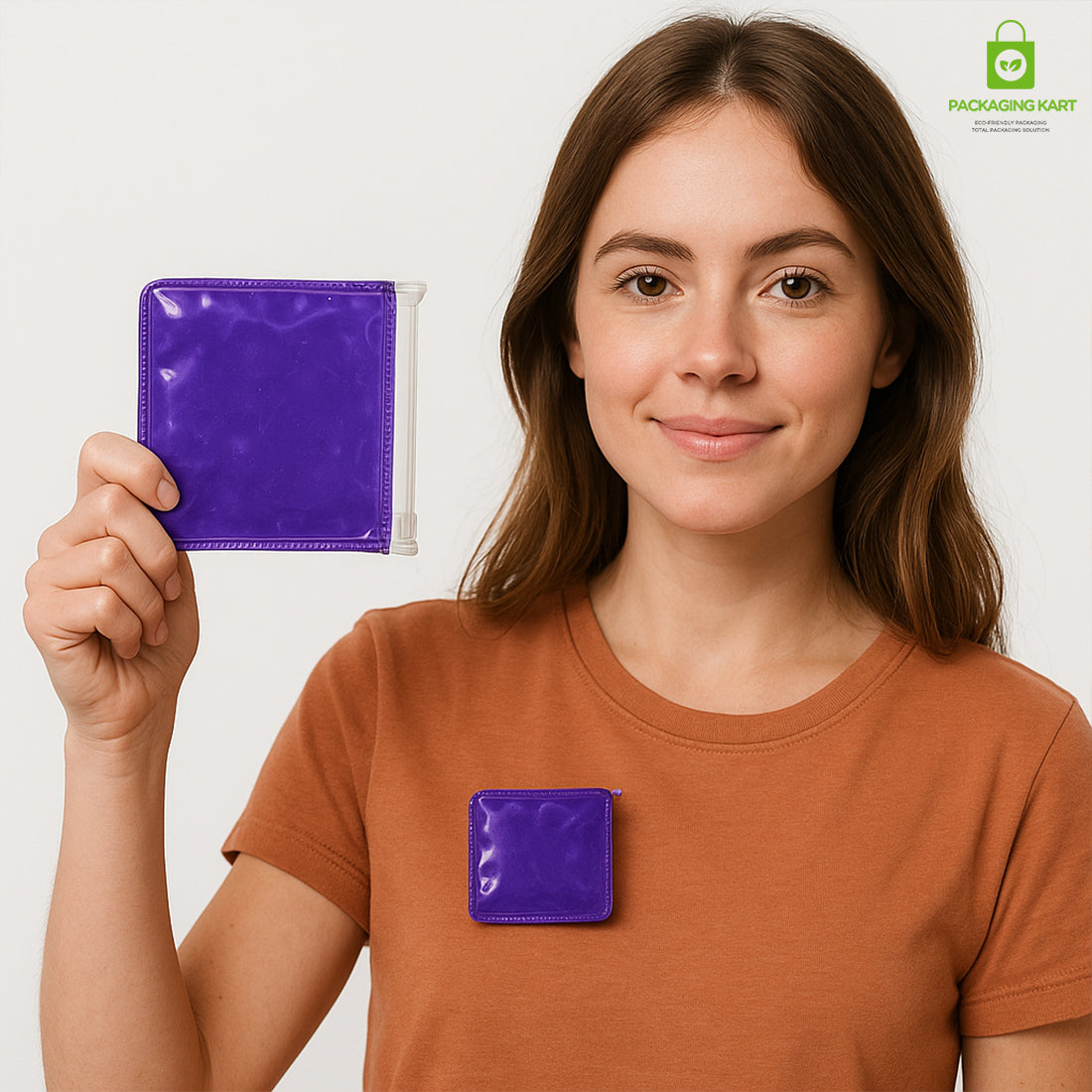 Blue Zipper Pouch for Jewellery Storage – Lightweight & Durable