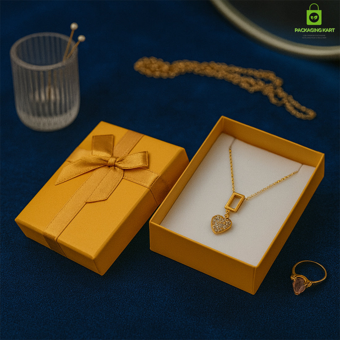 Yellow Multi-Layer Jewellery Box with Lock – Safe & Durable