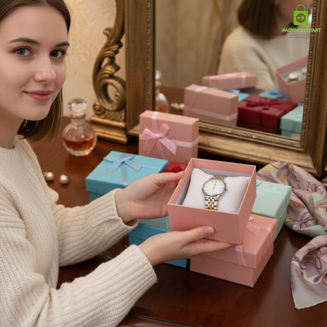 Fancy 6 Pcs Jewellery Organizer Paper Box – Stylish Gift Packaging