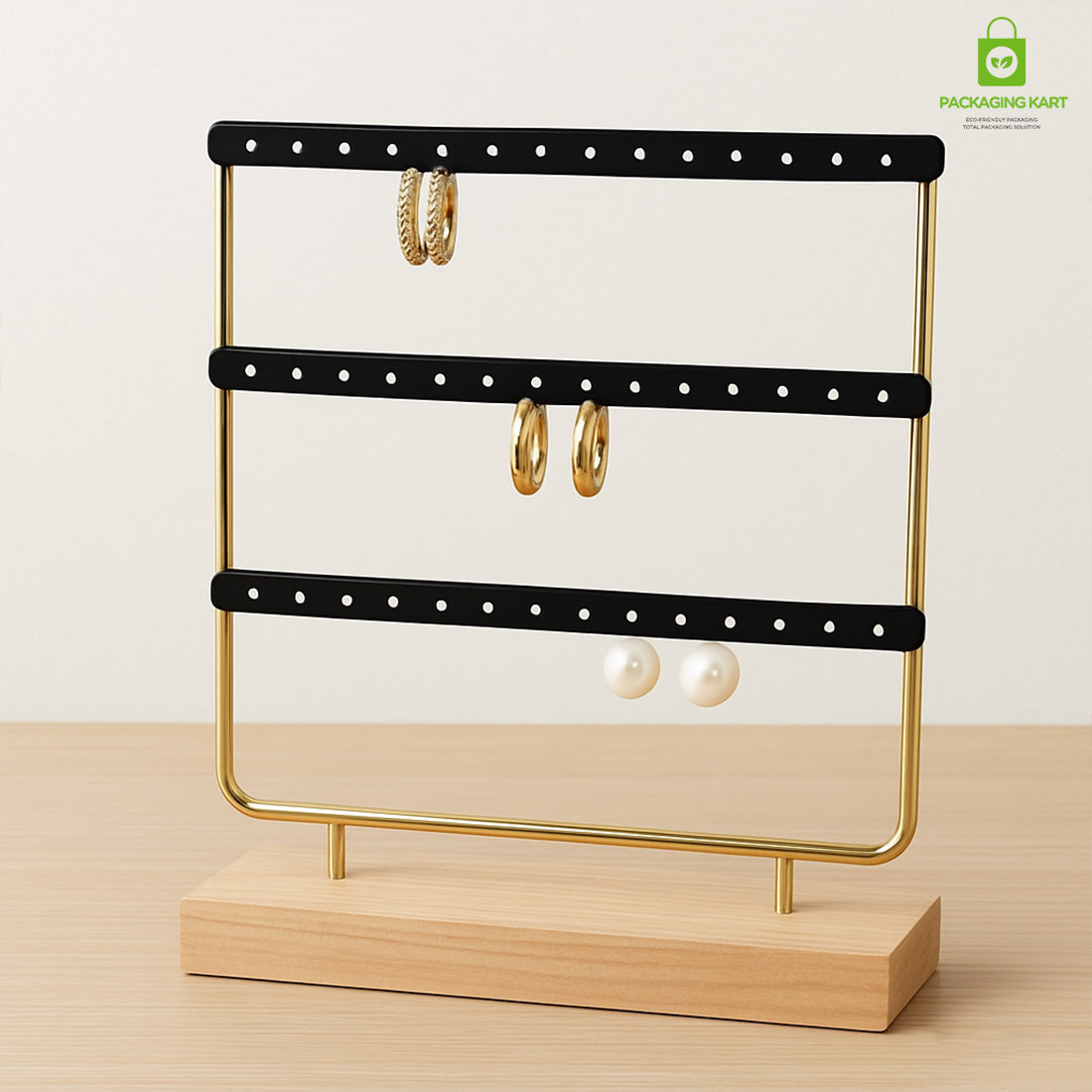 Yellow Earrings Tray Holder – Fancy & Durable Jewelry Organizer