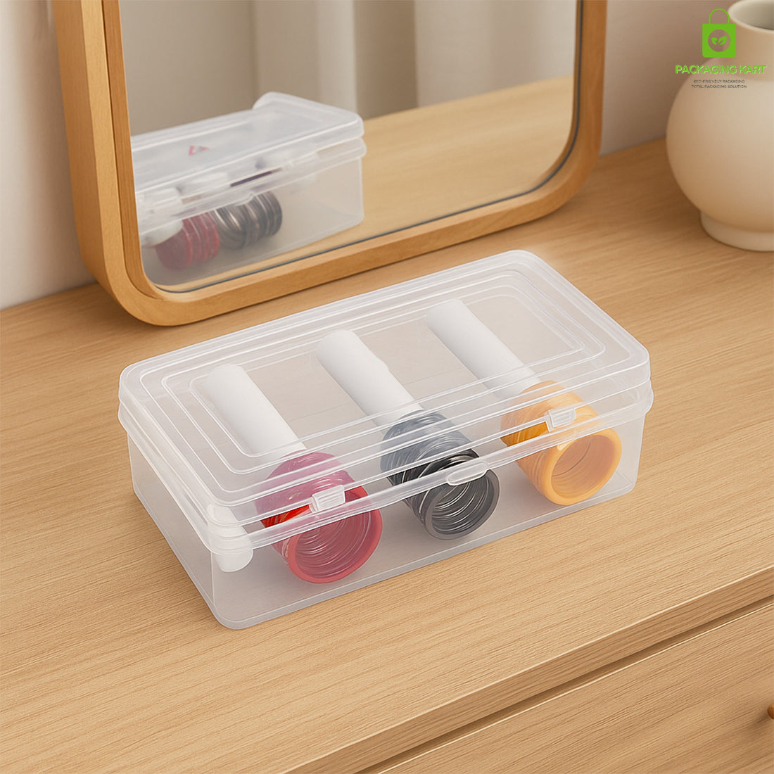 Plastic Bangle Box with 4 Rods – Jewellery Storage Solution