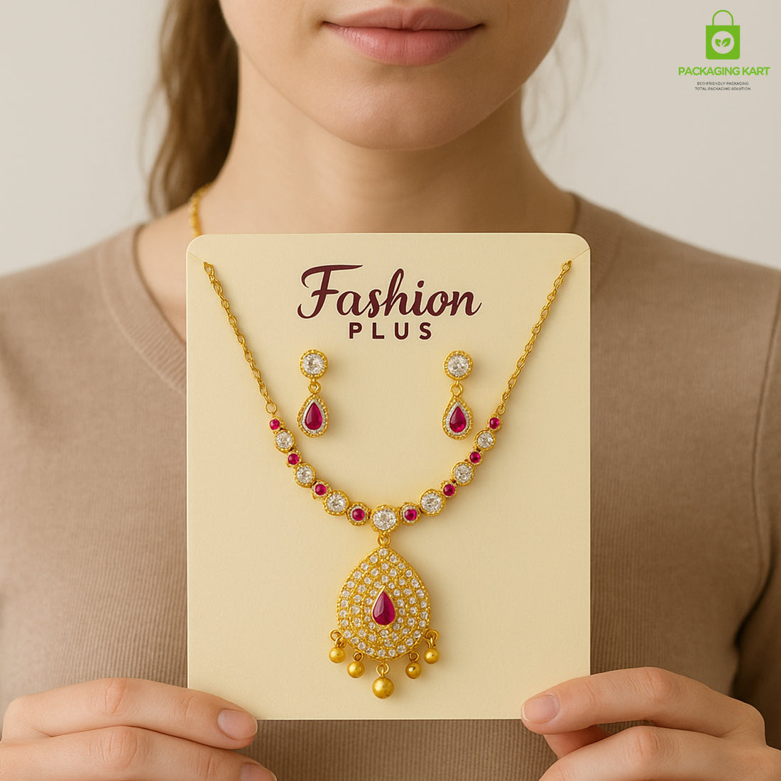 Durable Necklace Display Holder Cards for Jewelry Shops