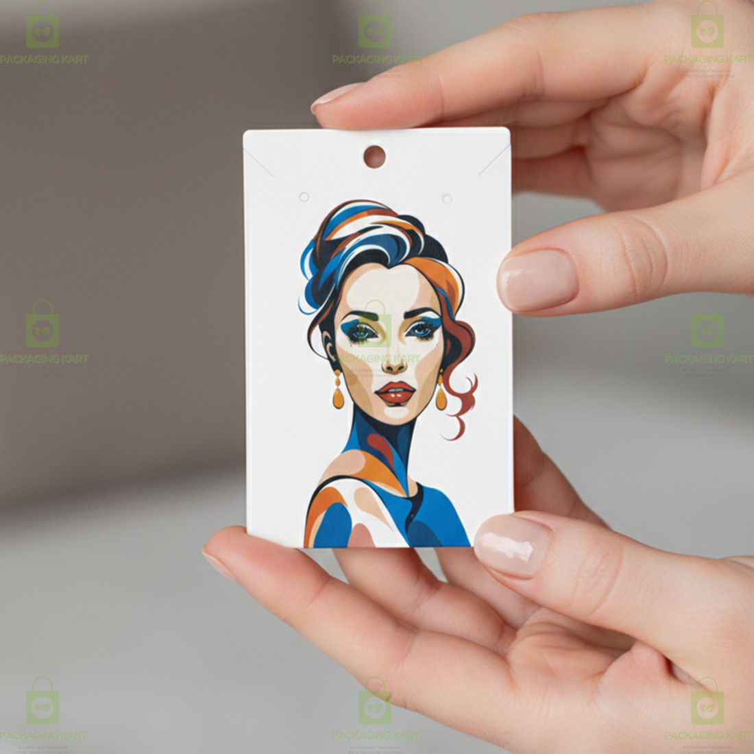 Golden Print Mangalsutra Baby Card | Jewellery Display & Packaging Card