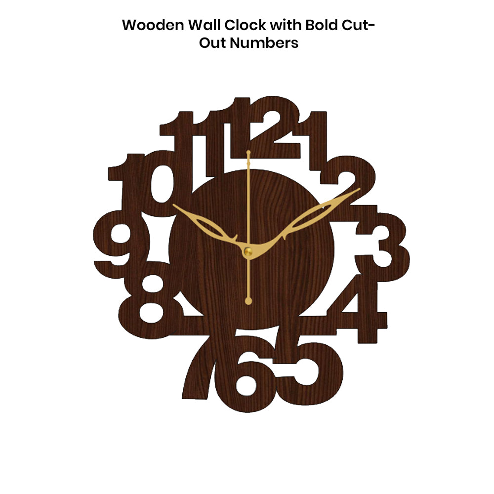 Durable Wooden Analog Wall Clock with Smooth Ticking