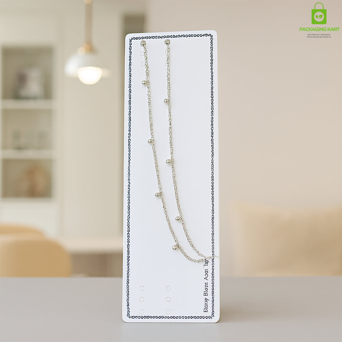 Plain Jewelry Card for Bracelet and Anklet Showcasing
