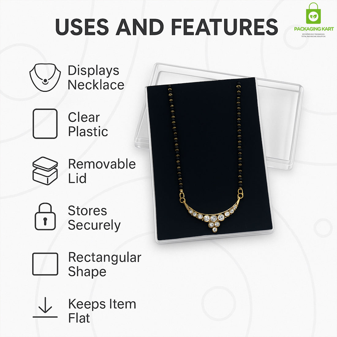 Elegant Necklace & Mangalsutra Holder – Tangle-Free Jewellery Organizer