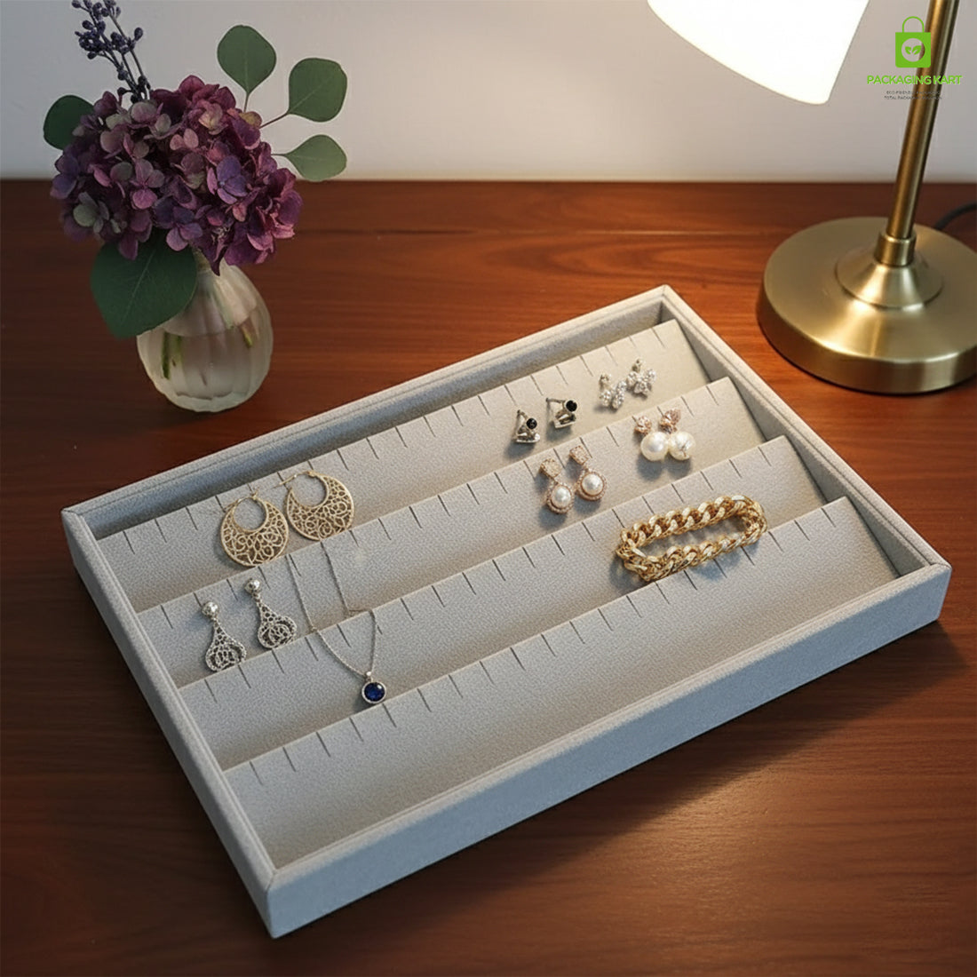 Trendy Grey Earrings – Ideal for Jewellery Tray Storage