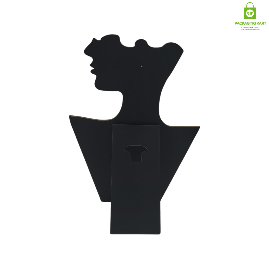 Black Velvet Jewellery Mannequin – Necklace & Mangalsutra Display Stand