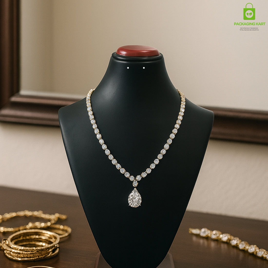 Mangalsutra & Necklace Set Display Statue – Elegant Jewellery Stand