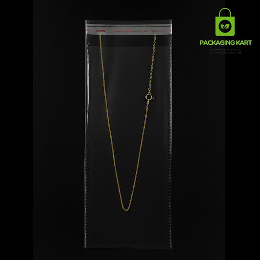 1.5X10 Crystal Clear 51 Micron BOPP Jewellery Packing Bags – Scratch Free Storage